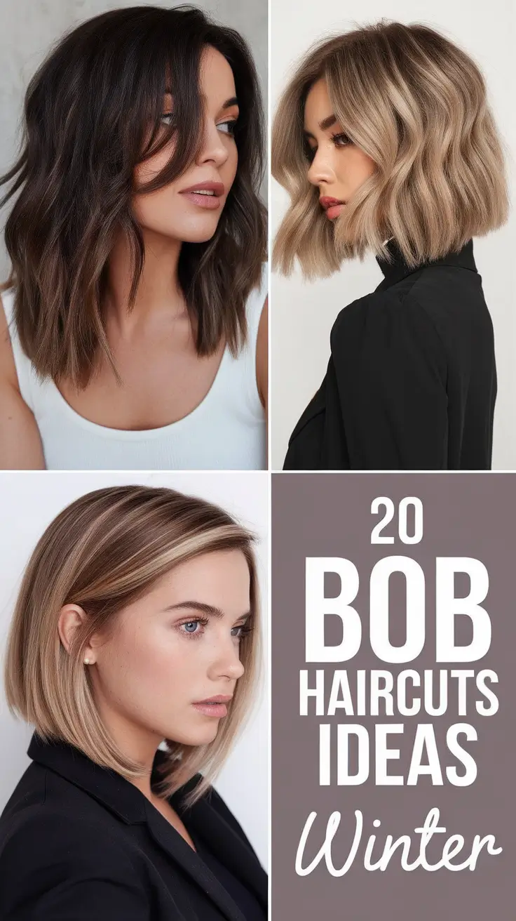 Bob Haircuts Ideas Winter 2025–2026: Stylish Short Cuts, Warm Brown Shades & Aespa-Inspired Trends
