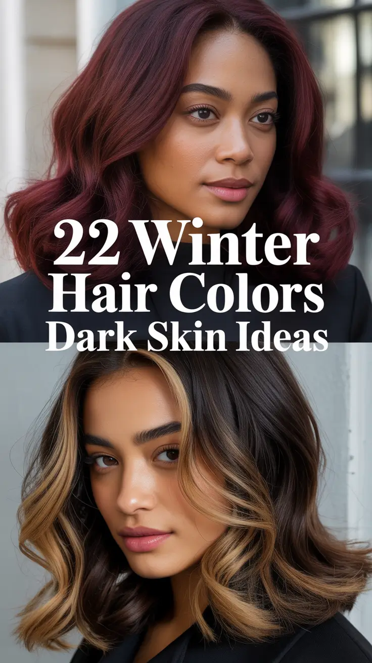 Winter Hair Colors Dark Skin Ideas 2025–2026: Stunning Shades for Black Women to Try This Season