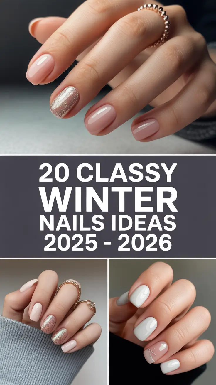 Classy Winter Nails Ideas 2025 – 2026: Elegant, Simple & Trendy Designs for the Cold Season