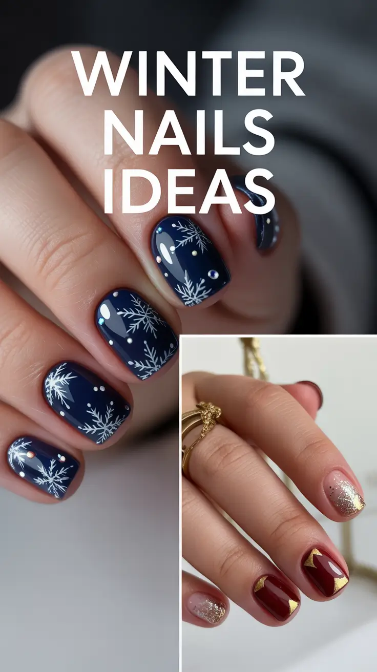 Winter Nails Ideas 2025–2026: Chic Designs, Trendy Colors & Sparkly Art Inspo
