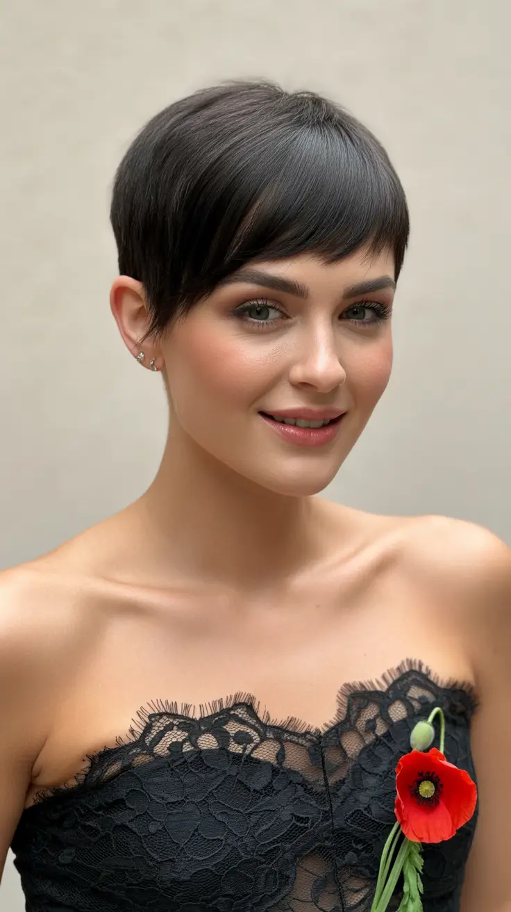 Short Haircuts for Winter 2025-2026 Modern Chocolate Pixie