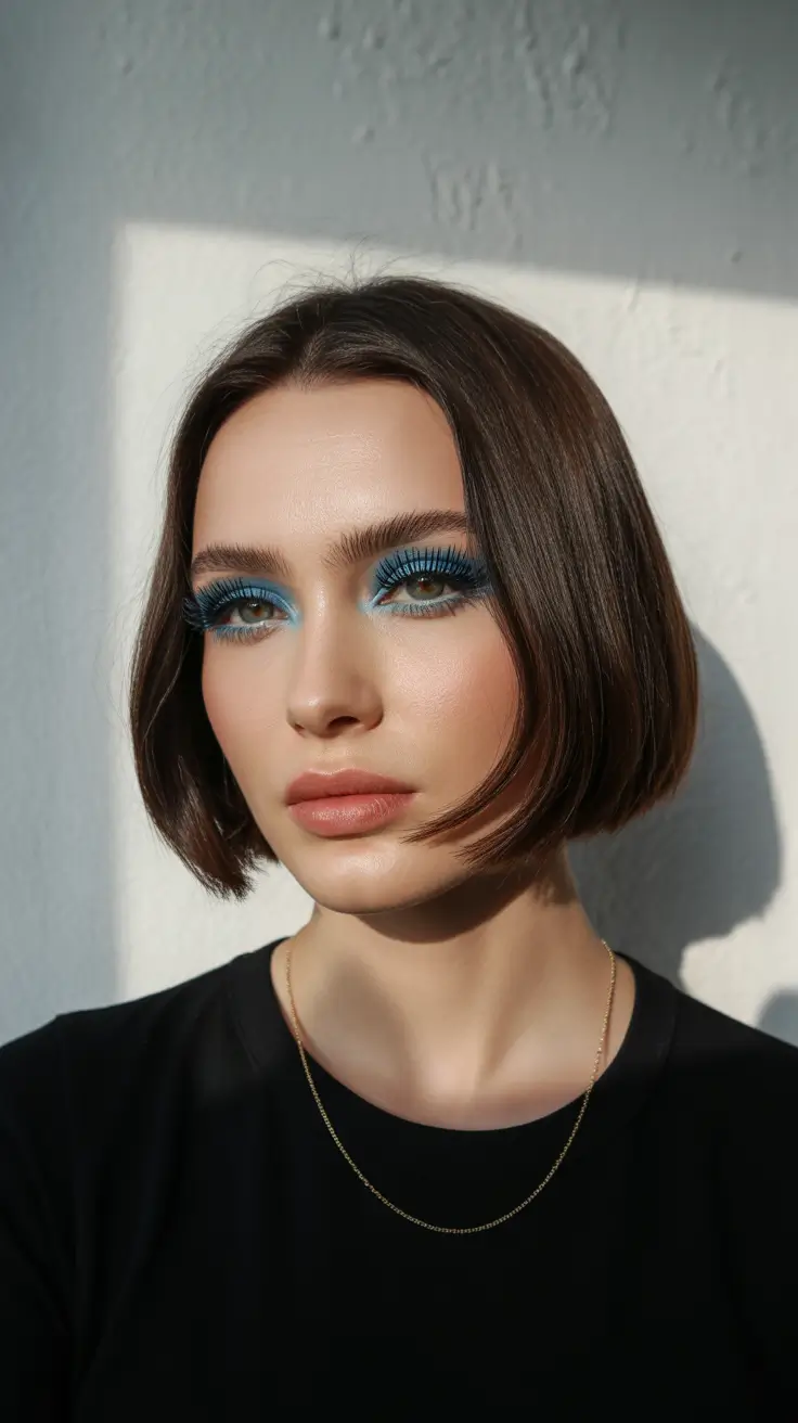 Short Haircuts for Winter 2025-2026 Classic Brunette Mini Bob