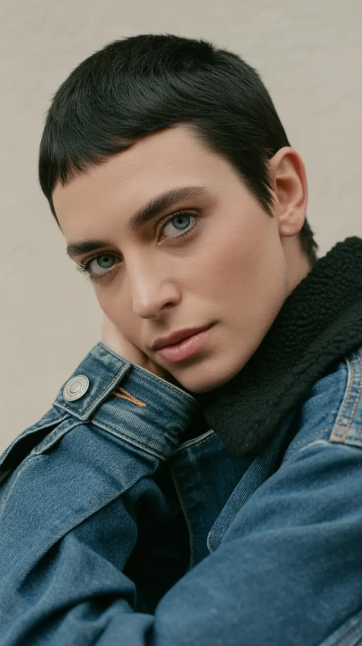Short Haircuts for Winter 2025-2026 Androgynous Pixie Crop