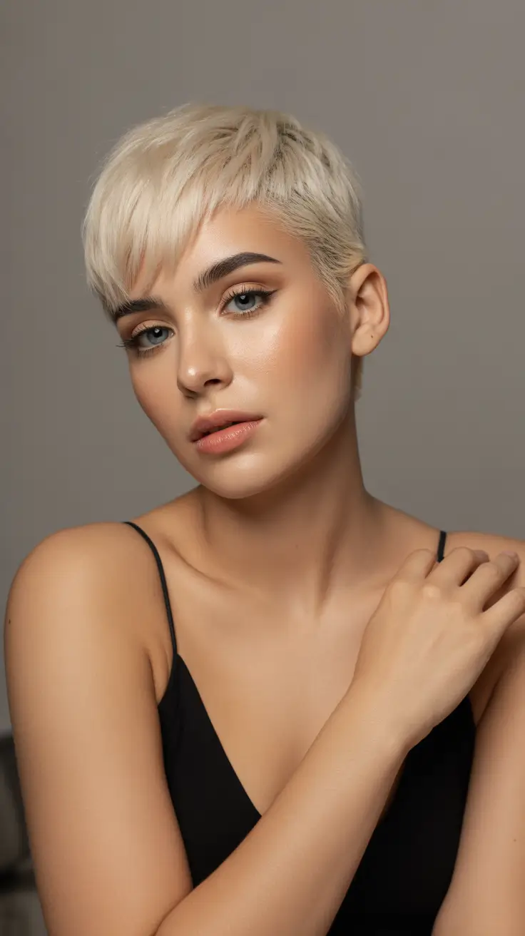 Short Haircuts for Winter 2025-2026 Frosted Crop