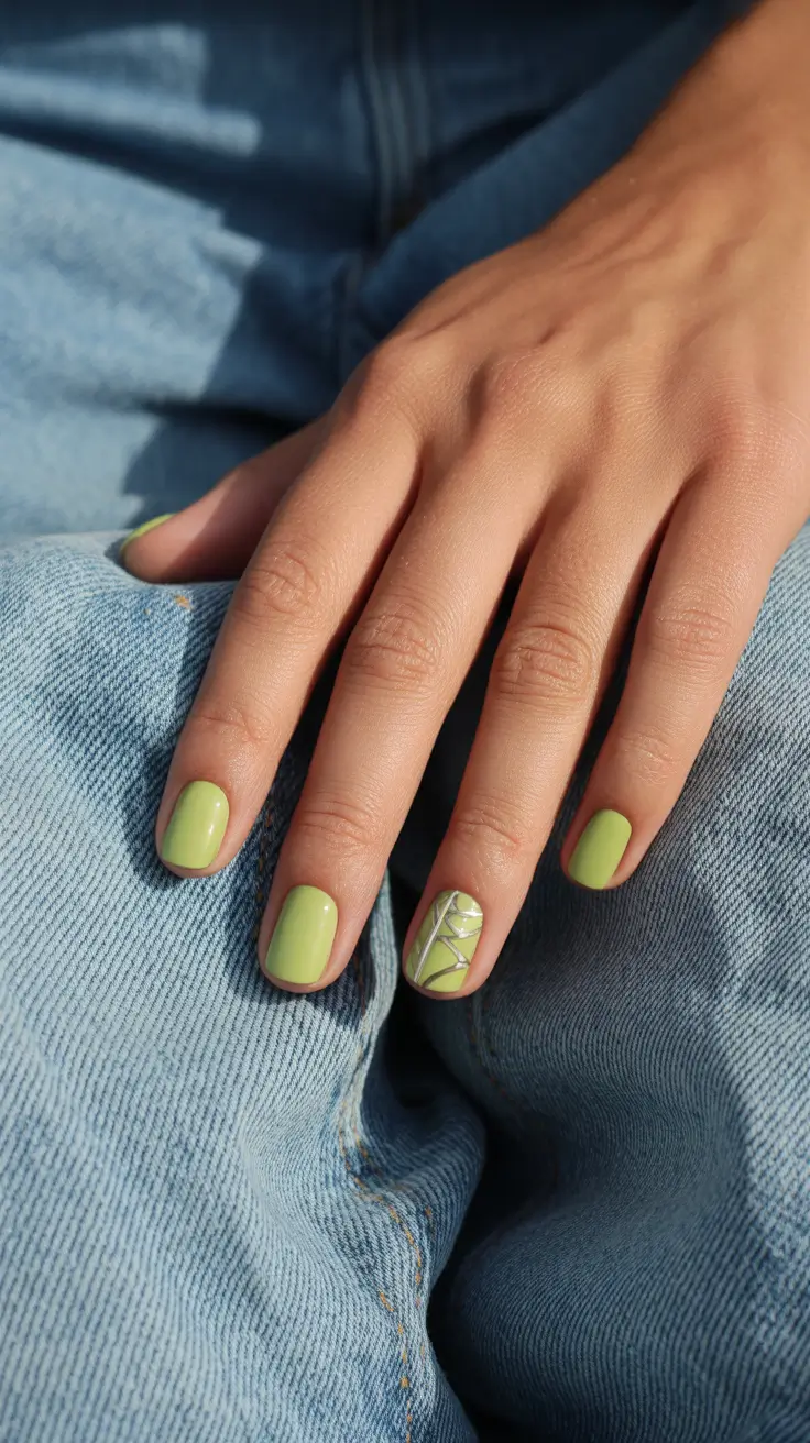 simple christmas nails ideas 2025 Mint Green Whispers