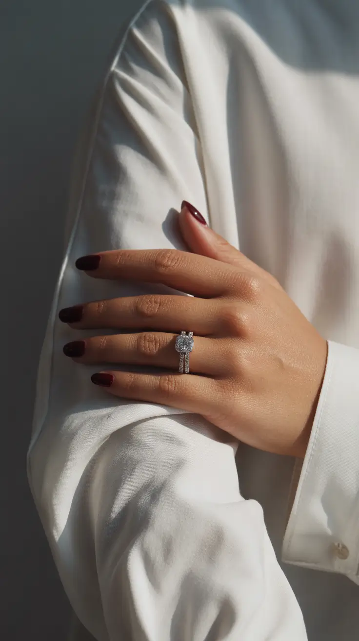 Trendy Short Winter Nail 2025–2026 Velvet Cherry Perfection