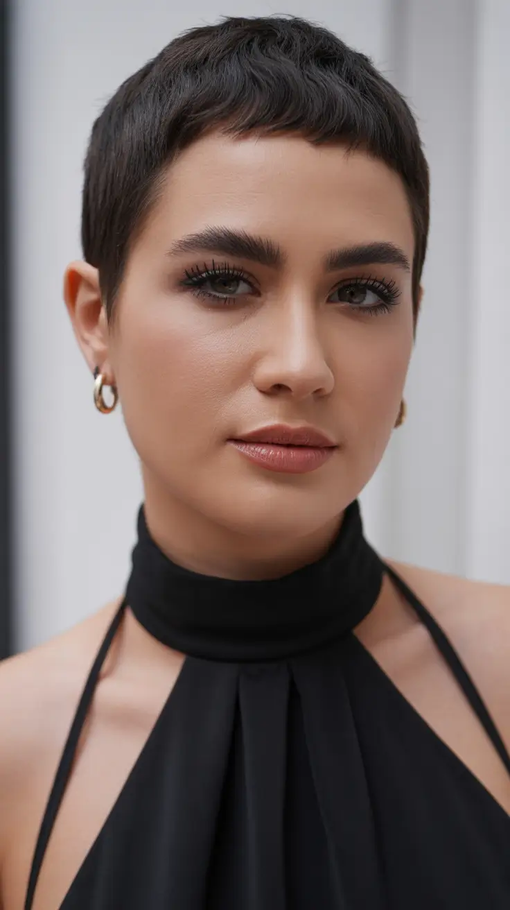 Winter 2025-2026 Haircuts and Color Ideas Micro Pixie Cut with Modern Precision