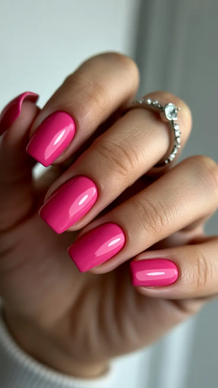 Winter Acrylic Nails 2025–2026 Classic Pink Revival