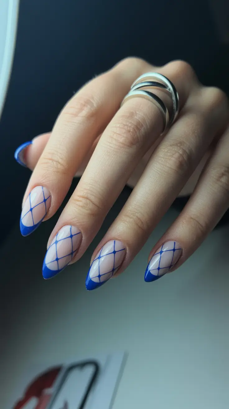 winter almond nails ideas 2025-2026 Icy Lattice Chic