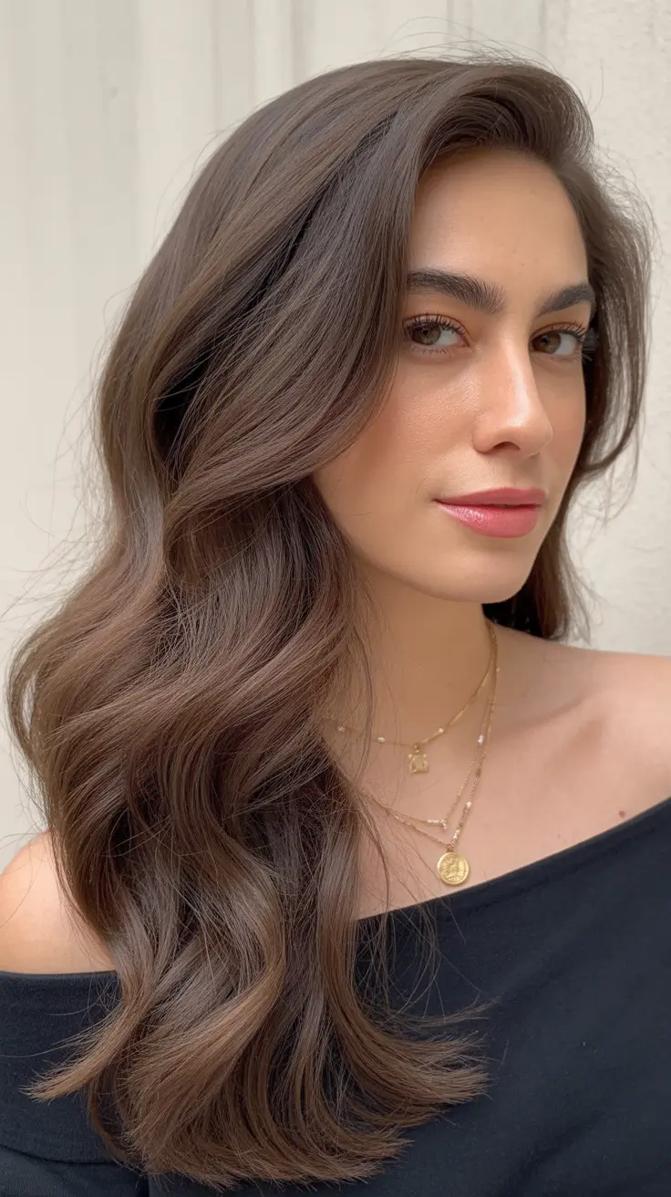 Winter Hair Colors 2025-2026 Trends & Styles Cold Mocha Elegance