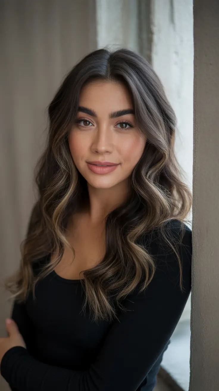 Winter Hair Colors 2025-2026 Trends & Styles Midnight Glow Balayage