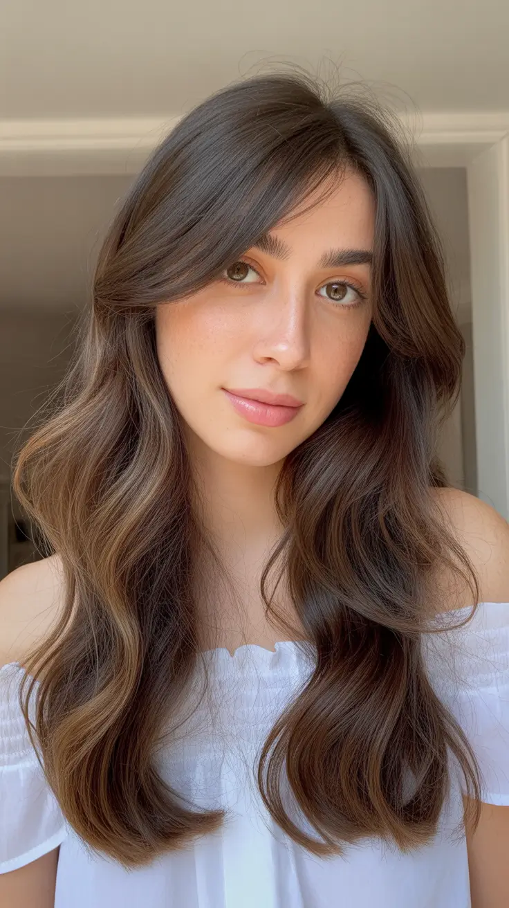 Winter Hair Colors 2025-2026 Trends & Styles Mocha with Soft Glow