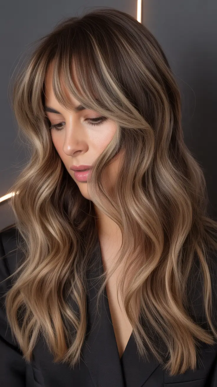 Winter Hair Colors 2025-2026 Trends & Styles Soft Brown Curtain Blend