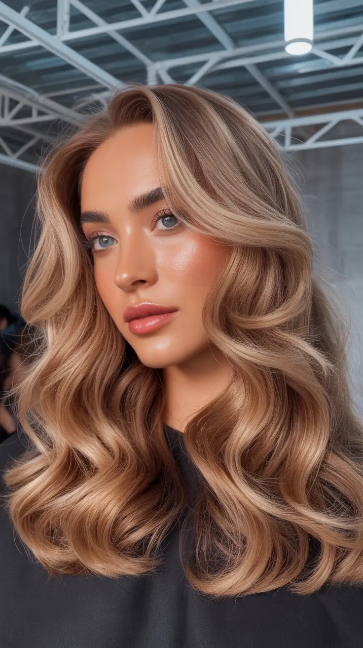 winter hair colors auburn ideas 2025-2026 Honey Bronze Balayage