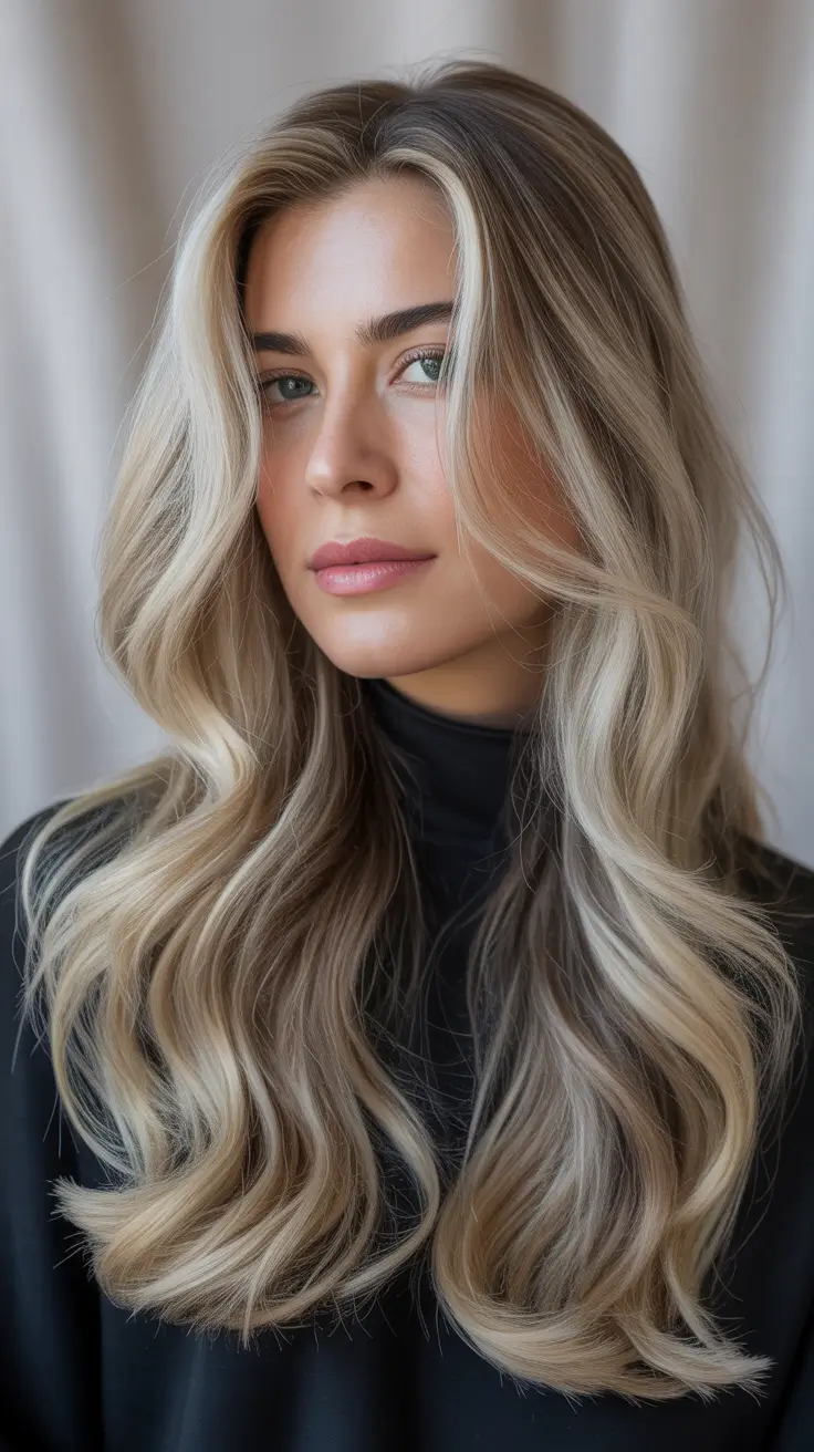 winter hair colors for blondes ideas 2025 - 2026 Cool Beige Blonde with Lived-In Blend