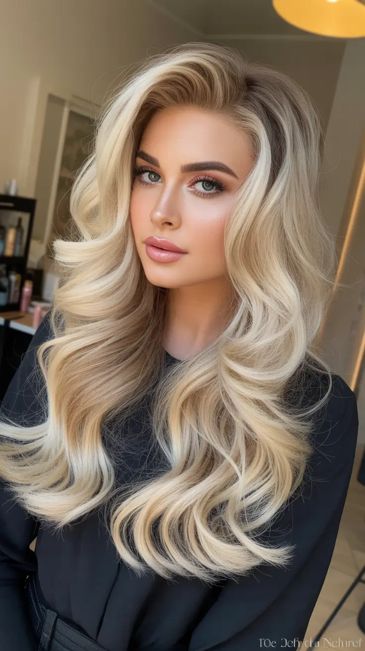 winter hair colors for blondes ideas 2025 - 2026 Golden Butter Curls