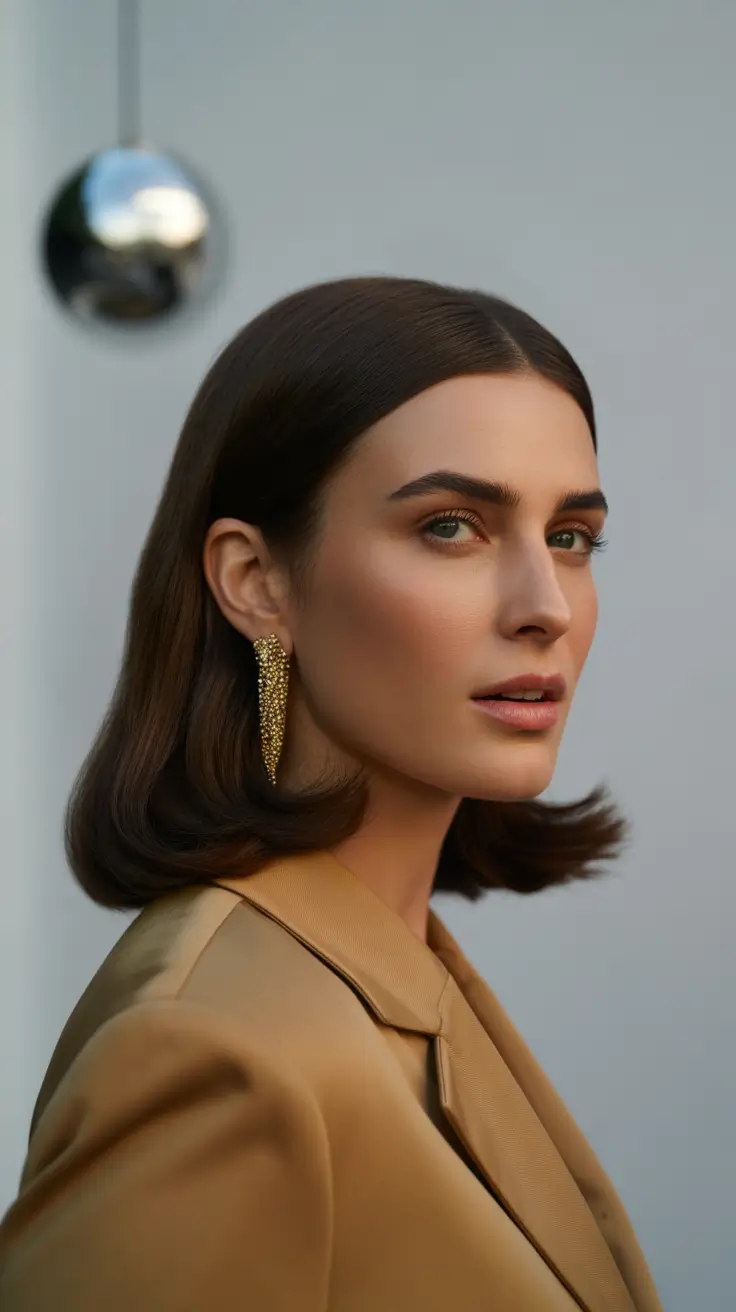 winter hair colors for brown hair ideas 2025 / 2026 Cinematic Espresso Bob