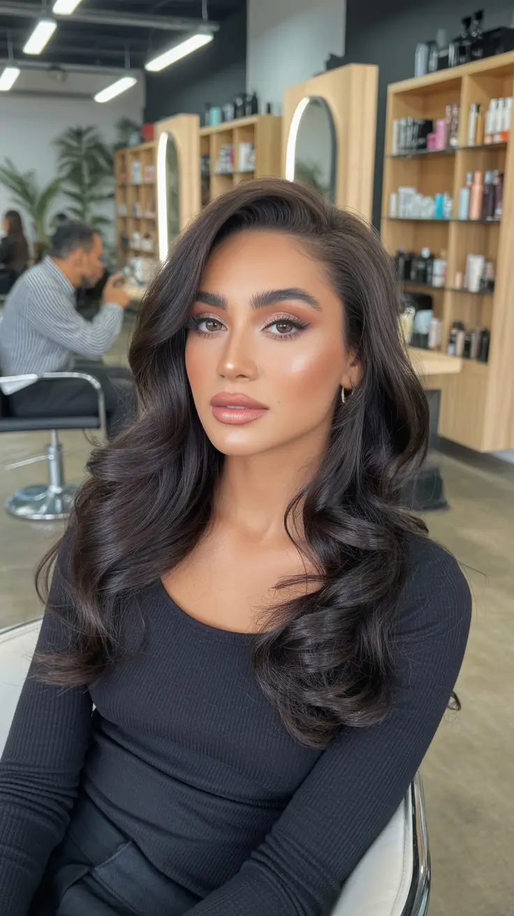 winter hair colors for brunettes ideas 2025-2026 Velvet Espresso Volume