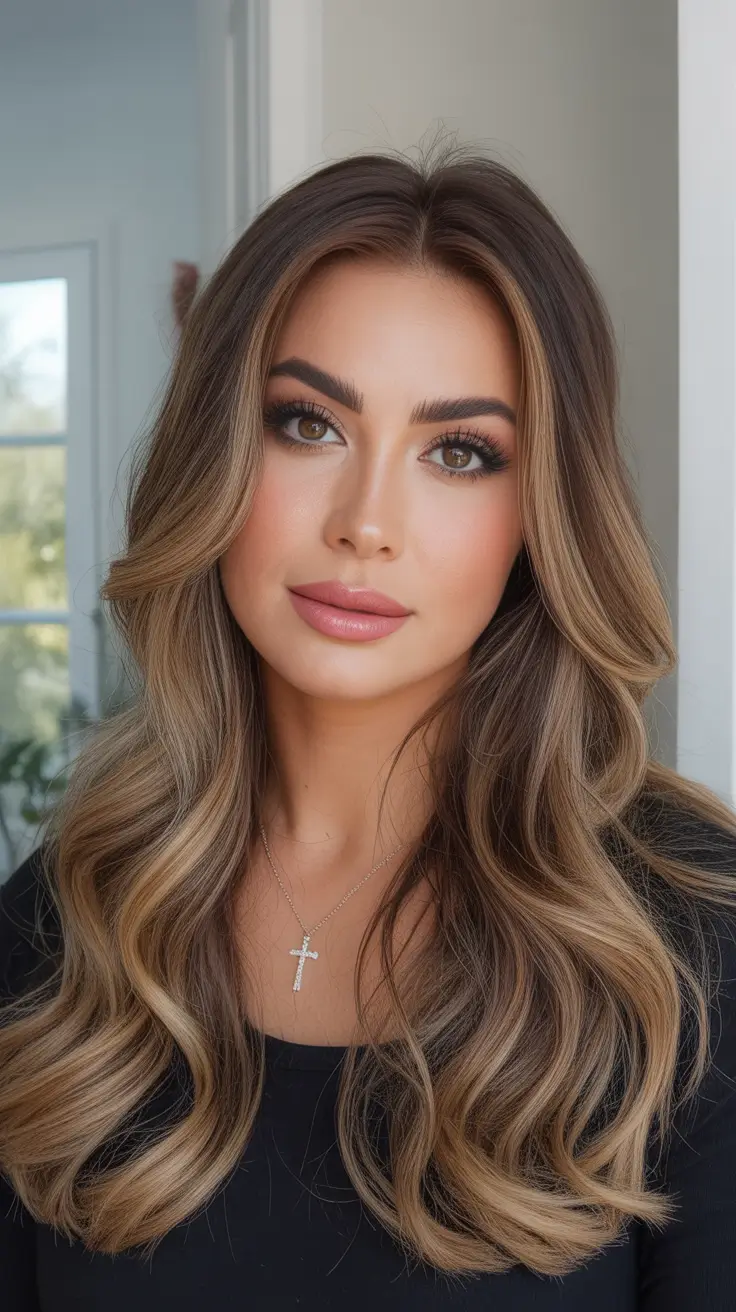 winter hair colors highlights ideas 2025 - 2026 Toffee Brunette Balayage
