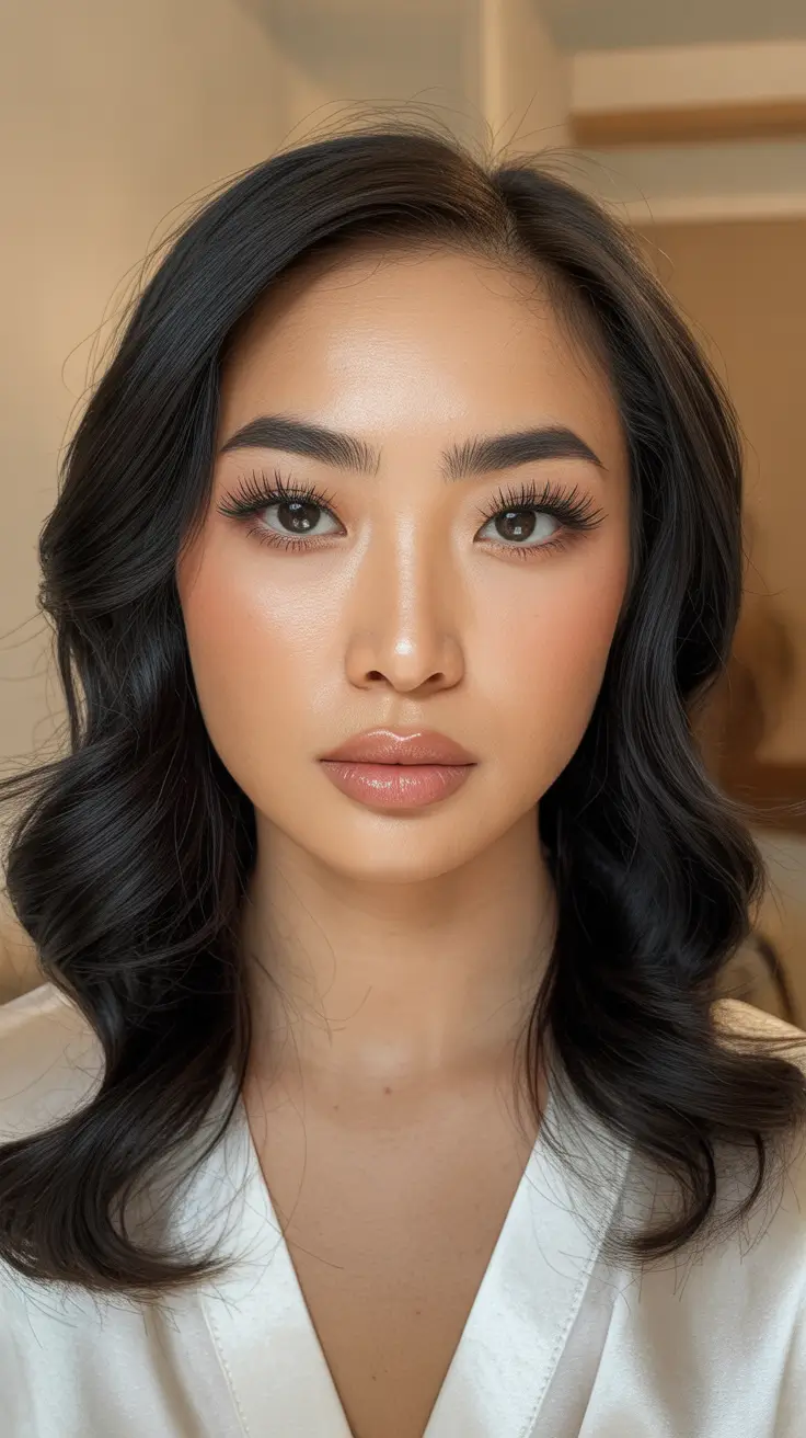 Winter Haircuts 2025-2026 Trends & Styles Glossy Shoulder-Length Curls