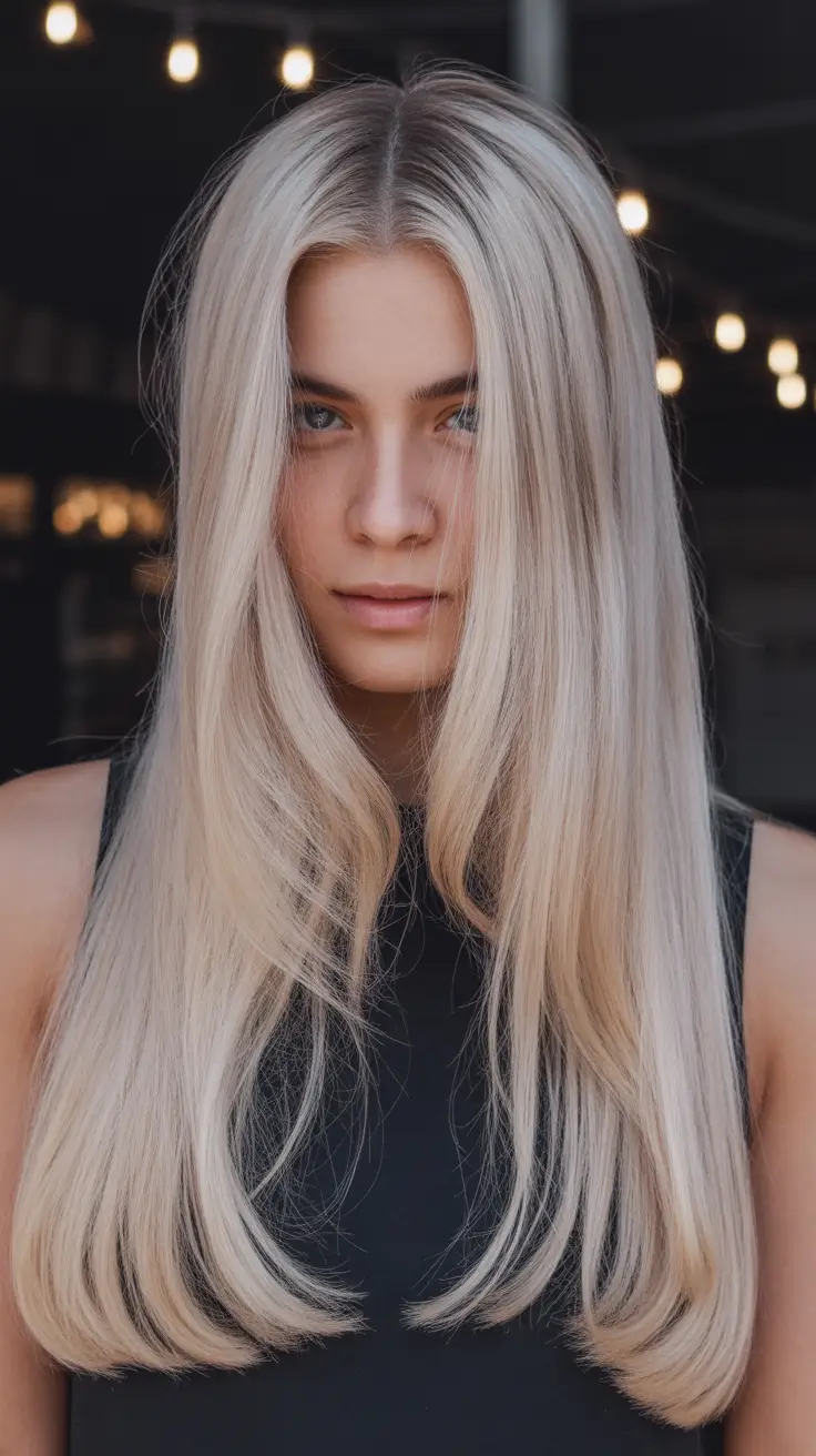 Winter Haircuts 2025-2026 Trends & Styles Platinum Blonde Layers
