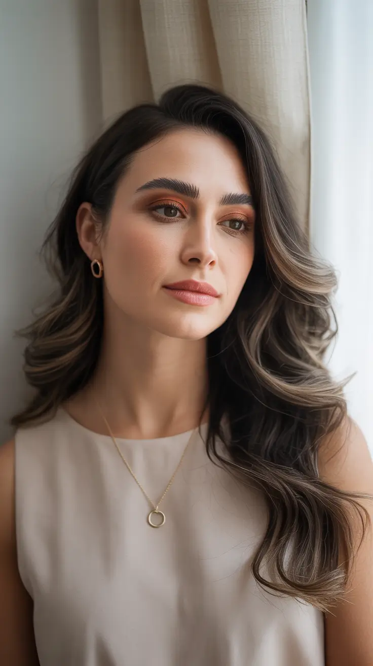 Winter Haircuts 2025-2026 Trends & Styles Dimensional Brunette Waves