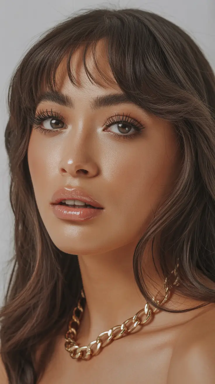 Winter Haircuts 2025-2026 Trends & Styles Wispy Bangs with Layers