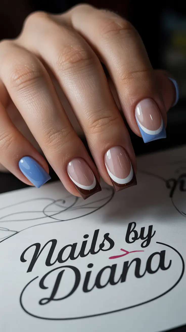 winter nails design and color ideas 2025-2026 Mocha Meets Sky