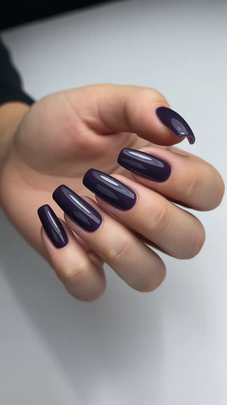 winter nails ideas 2025 - 2026 Velvet Midnight