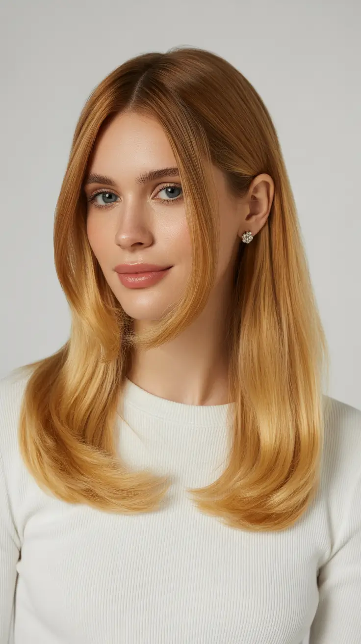 2026 hair color ideas Golden Layered Shine