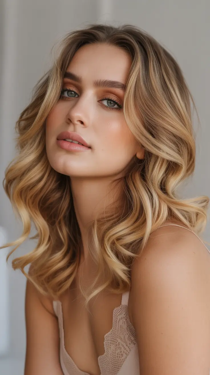 2026 hair color ideas Honey Cream Curls