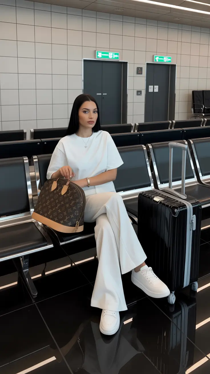 Airport travel outfits 2026 Clean Lines, Clear Skies