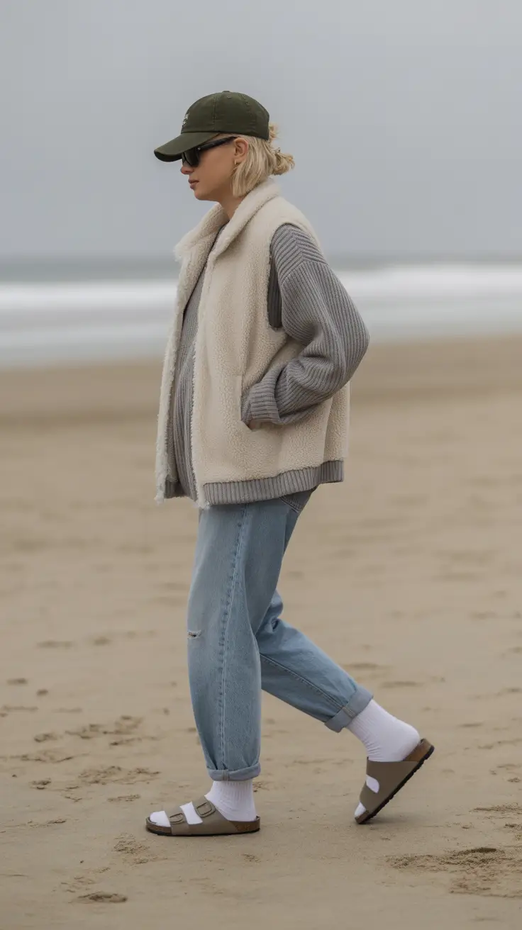 Airport travel outfits 2026 Coastal Cool Layers