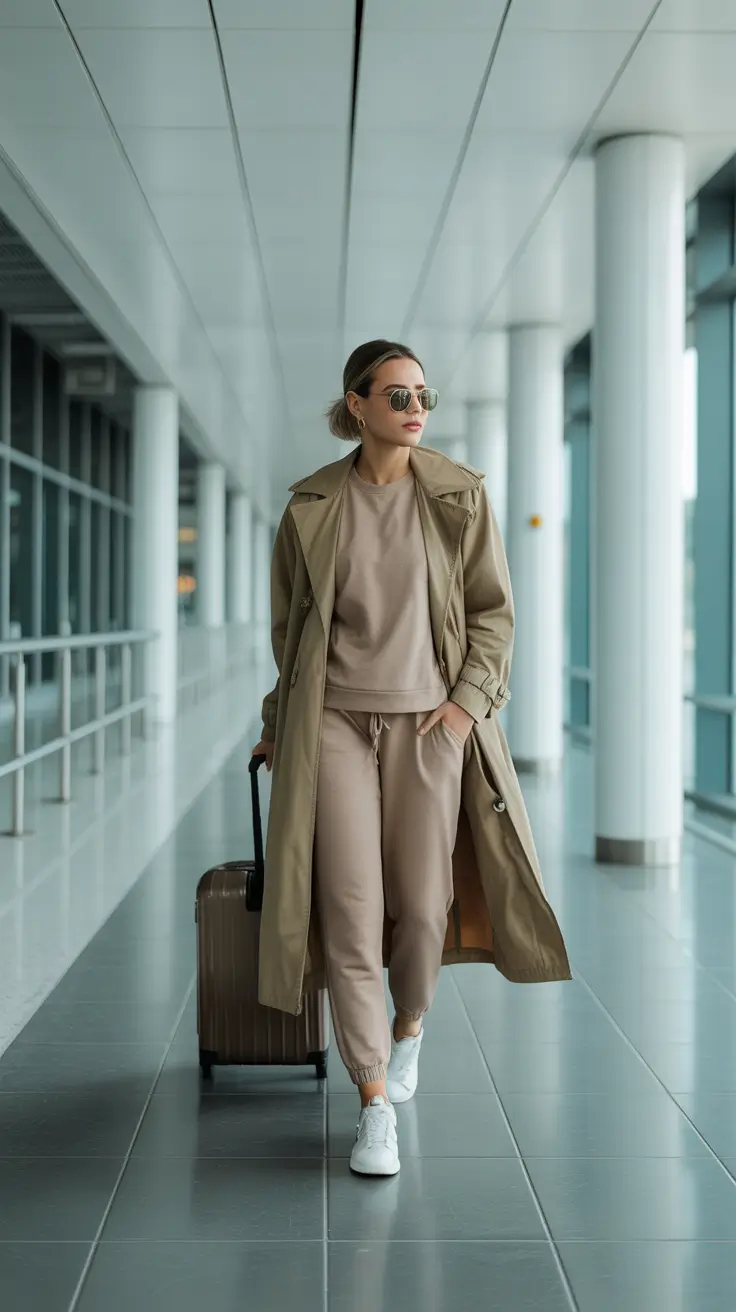 Airport travel outfits 2026 Soft Neutrals for the Modern Nomad