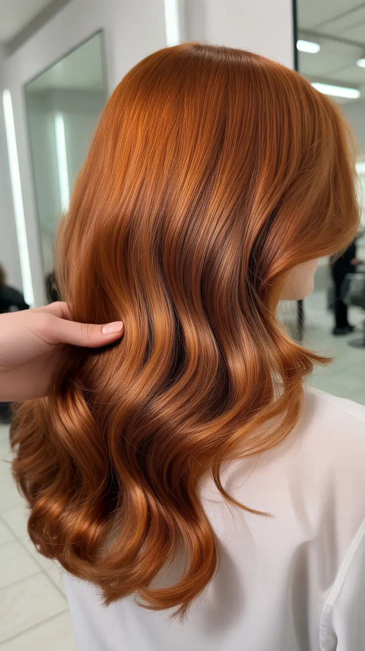 Auburn hair color 2026 guide Amber Copper Shine with Soft Dimension