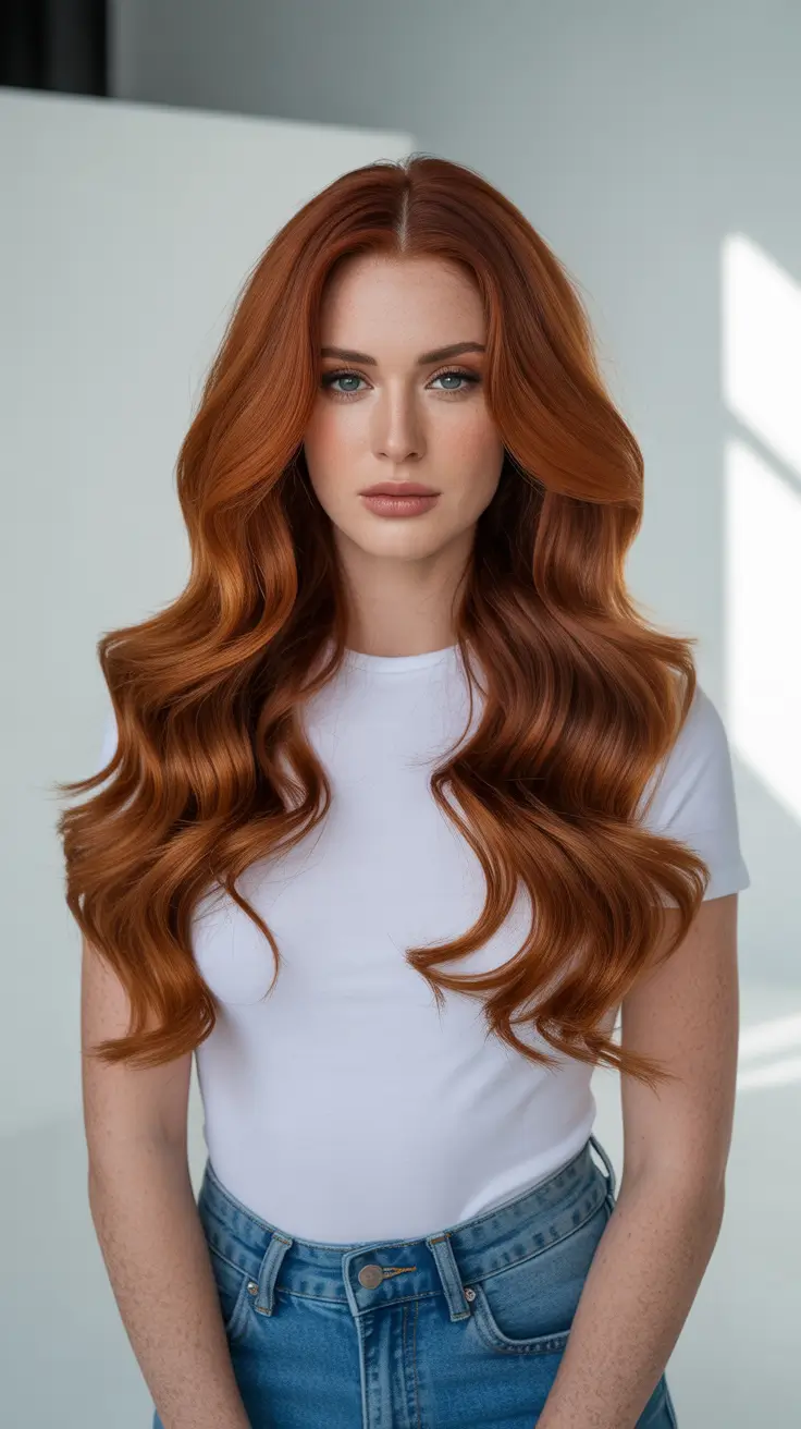 Auburn hair color 2026 guide Classic Auburn Volume with Effortless Warmth
