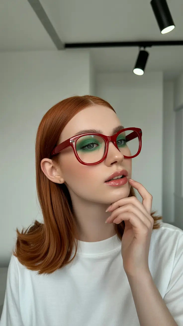 Auburn hair color 2026 guide Sleek Auburn Shine with Retro Edge