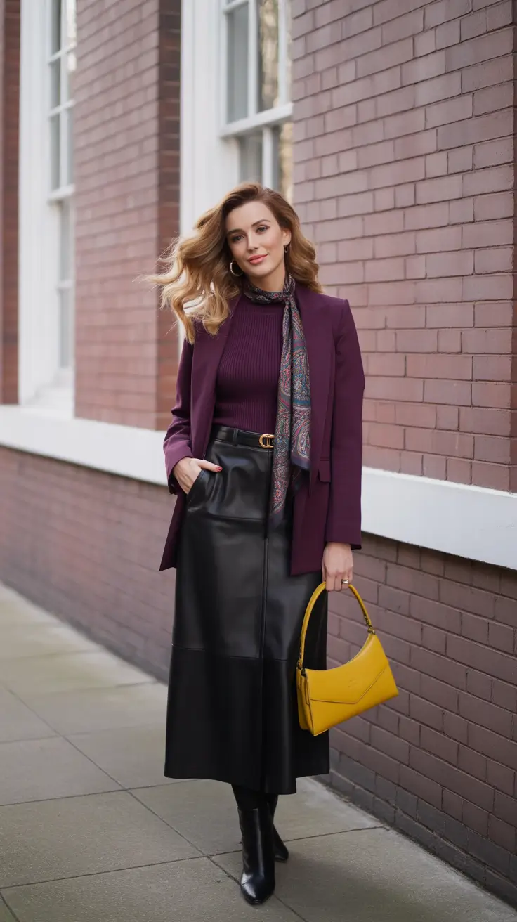 Best outfit ideas 2026 Wine and Leather