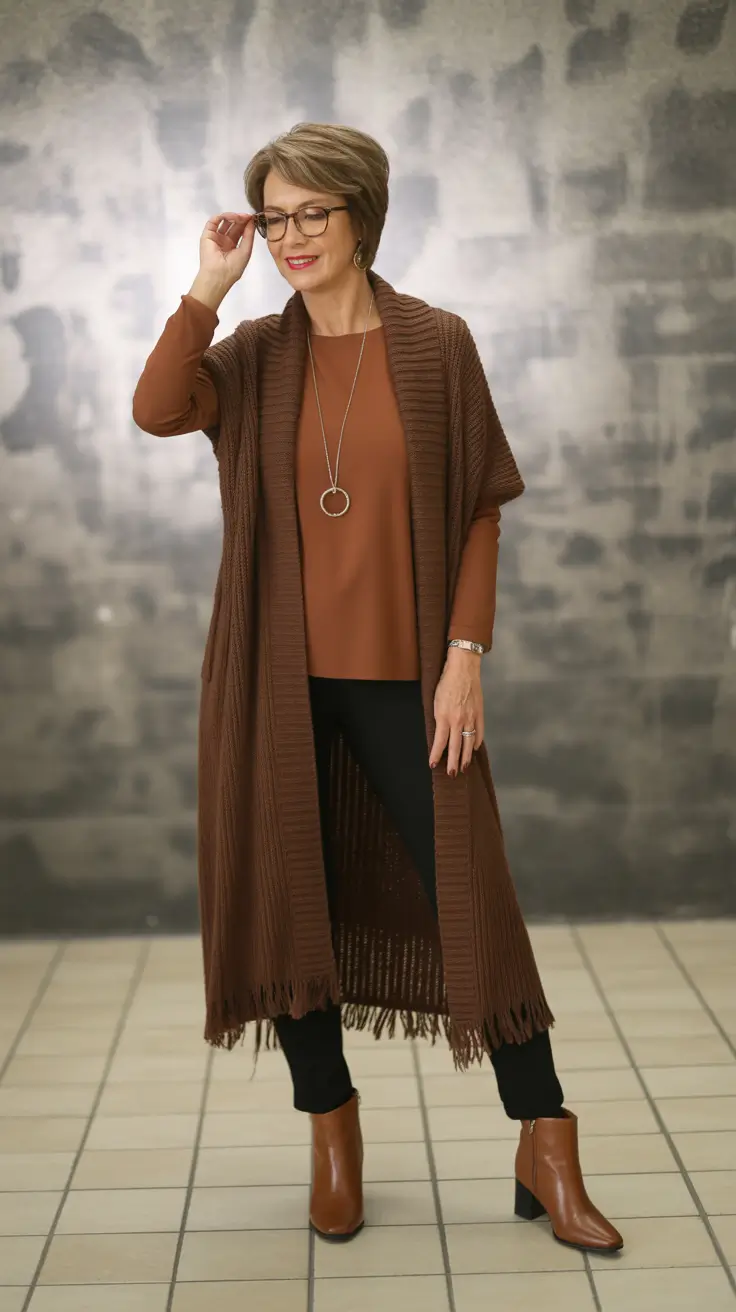 best outfits for women over 50 in 2026 Layered Warmth for Comfy Days