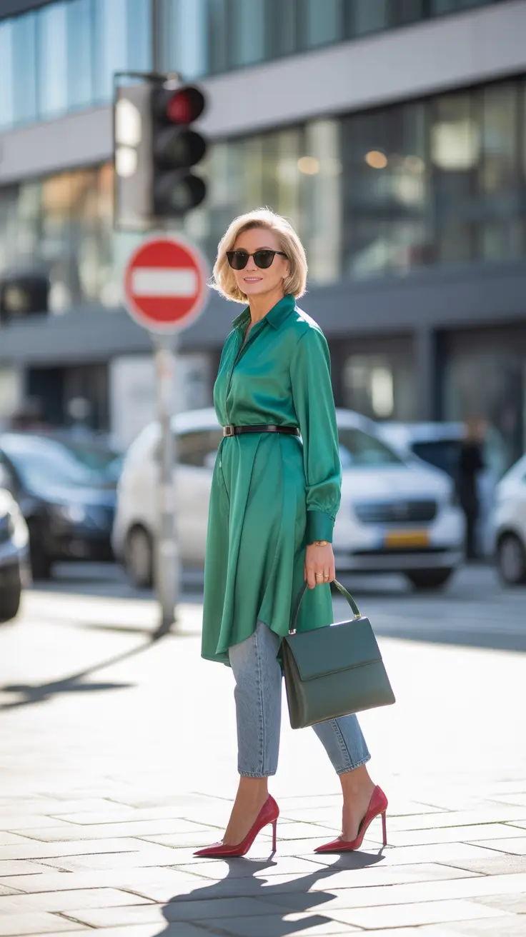 best outfits for women over 50 in 2026 Vibrant Street Style Confidence