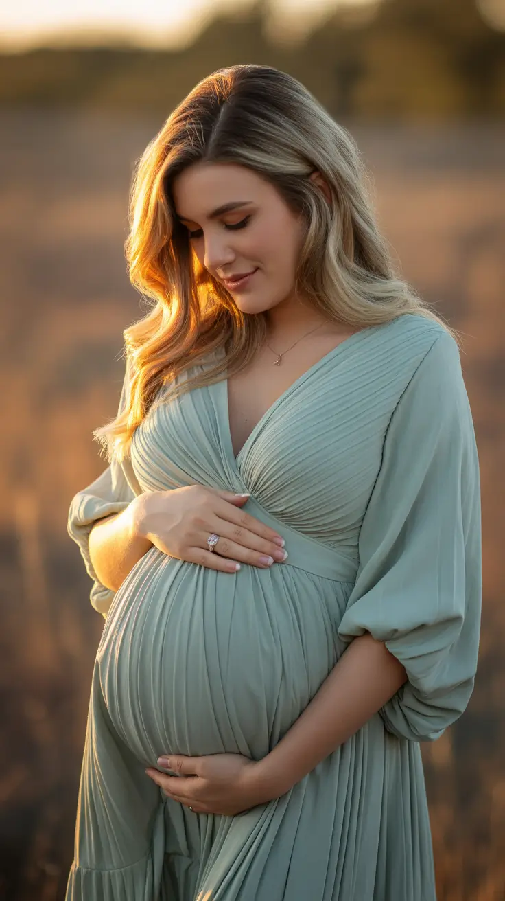 Best pregnancy outfits 2026 Golden Hour Grace