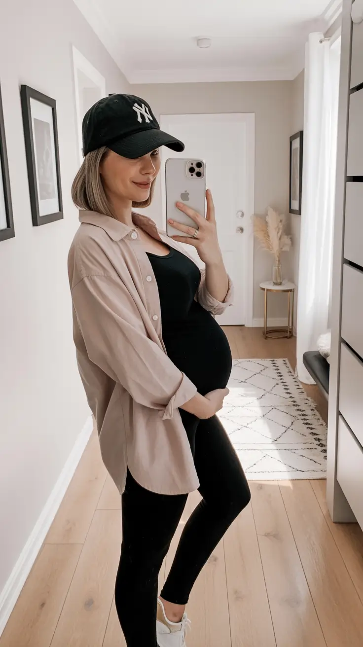 Best pregnancy outfits 2026 Sporty Chic at Home