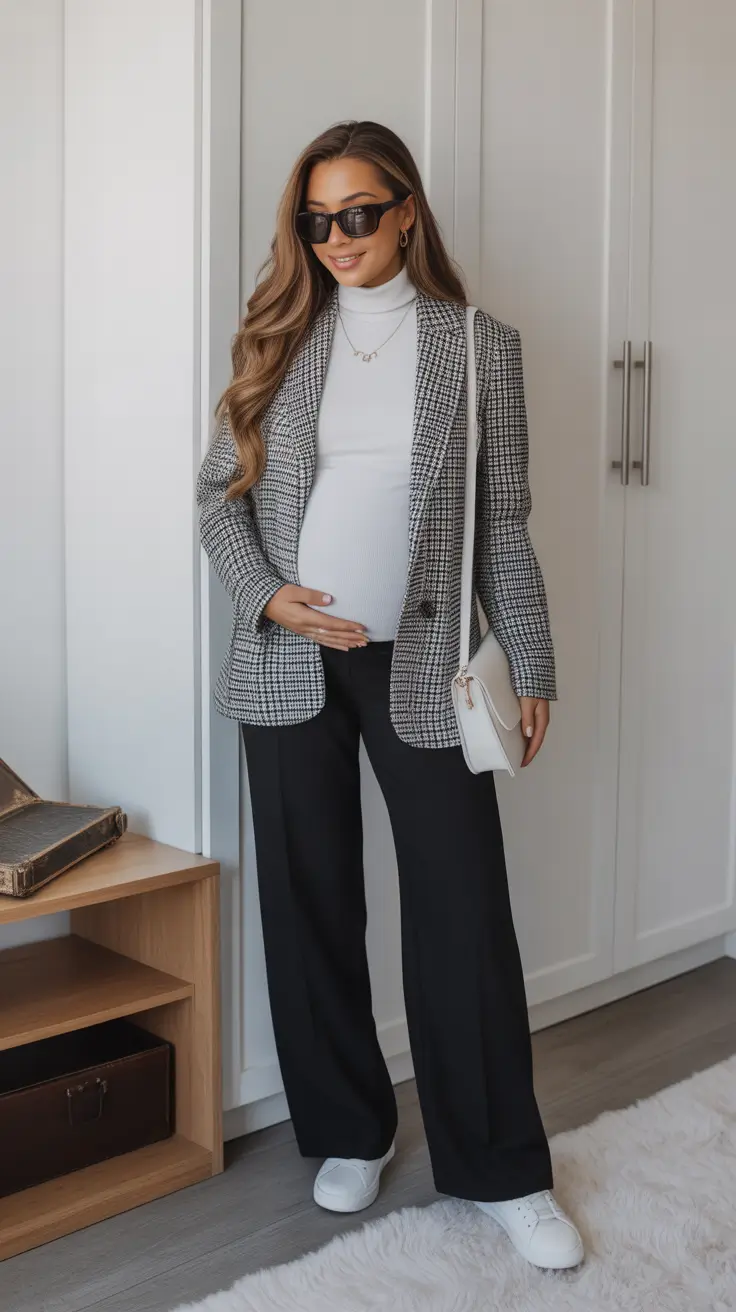 Best pregnancy outfits 2026 Smart Casual Energy