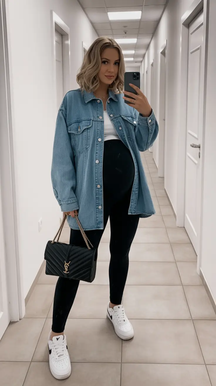 Best pregnancy outfits 2026 Denim Street Style Energy