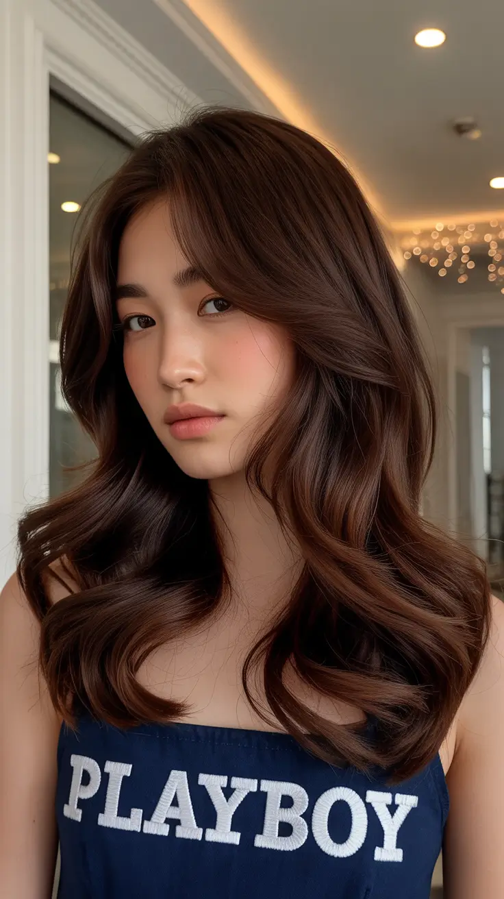 brown hair colors 2026 Rich Chocolate Volume