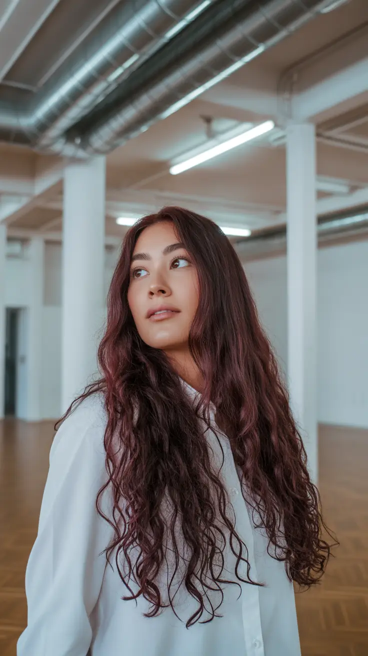 brown hair colors 2026 Mulberry Velvet Waves