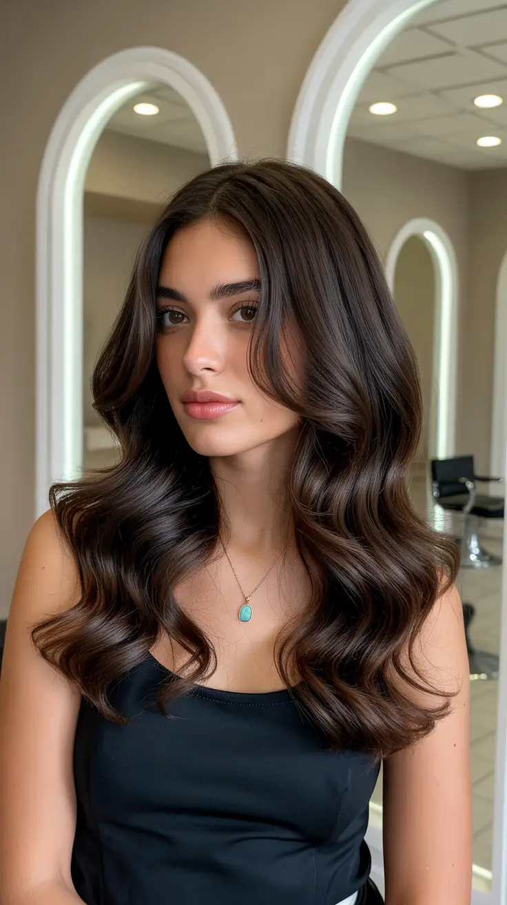 brown hair colors 2026 Midnight Espresso Curls