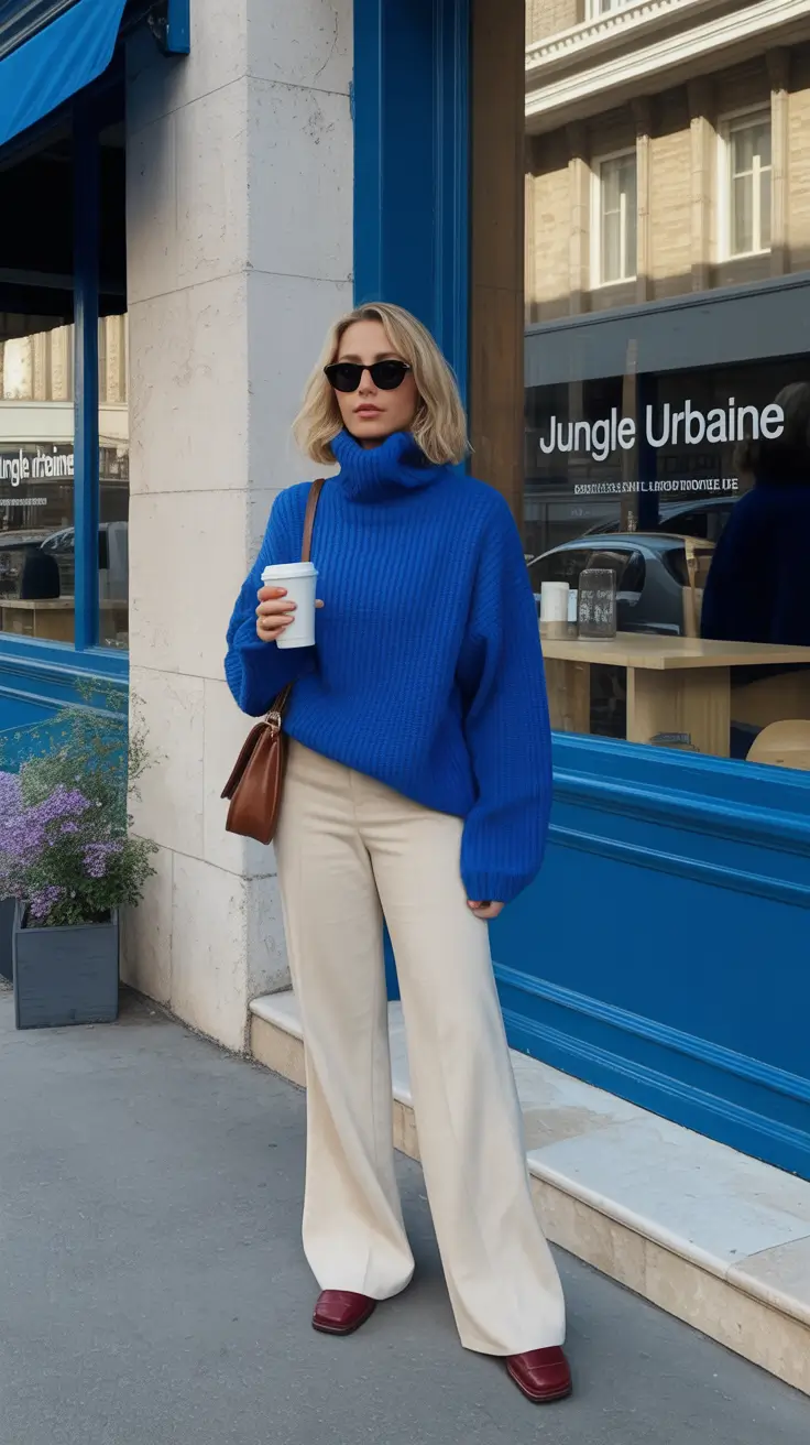 Brunch outfit ideas 2026 Vivid Blue Confidence