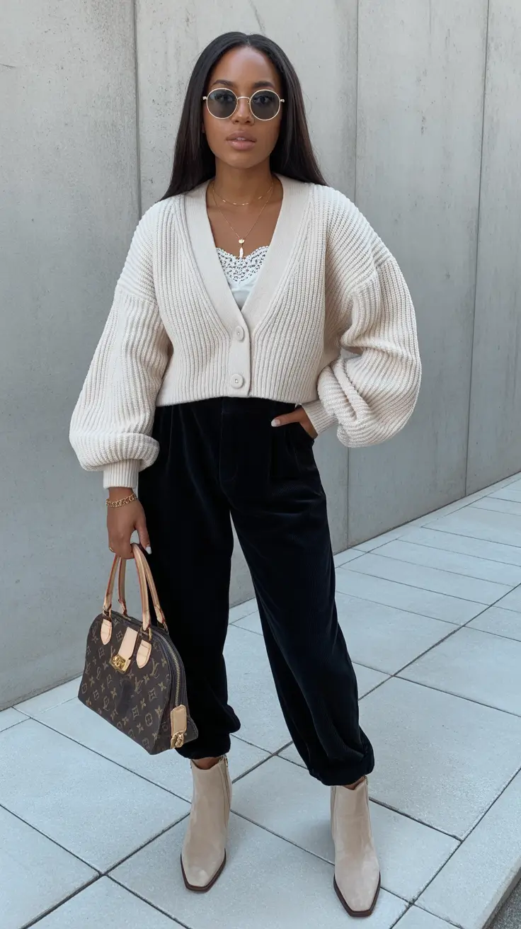 Casual outfits for Black women 2026 Cozy Neutrals with an Elevated Edge