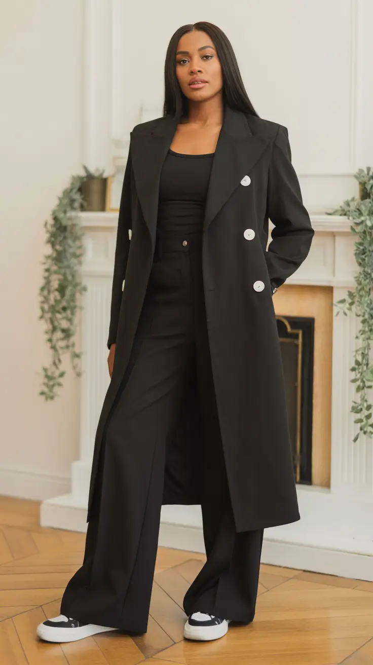 Casual outfits for Black women 2026 All-Black Modern Ease